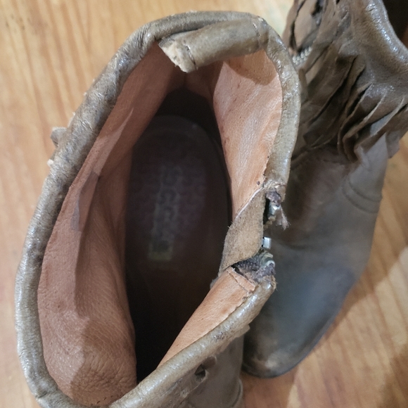 Allsaints Bonny Valley distressed fringed booty - Picture 6 of 16